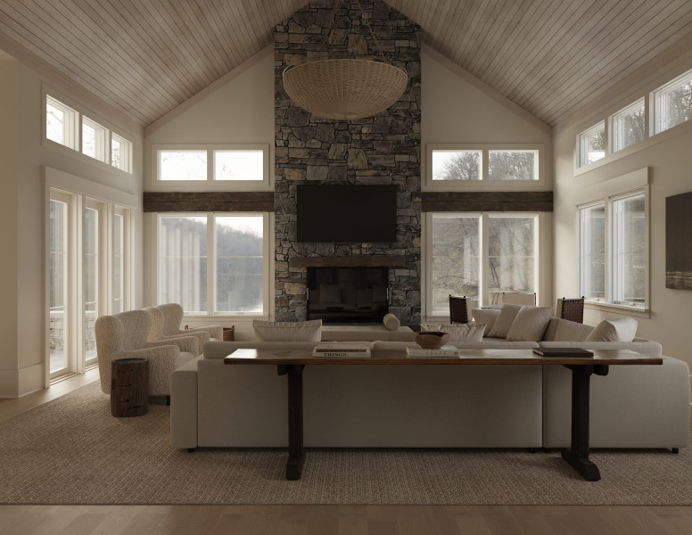 San Juan Living Room Rendering