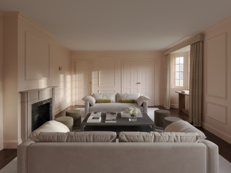 Lounge Room 3D Rendering